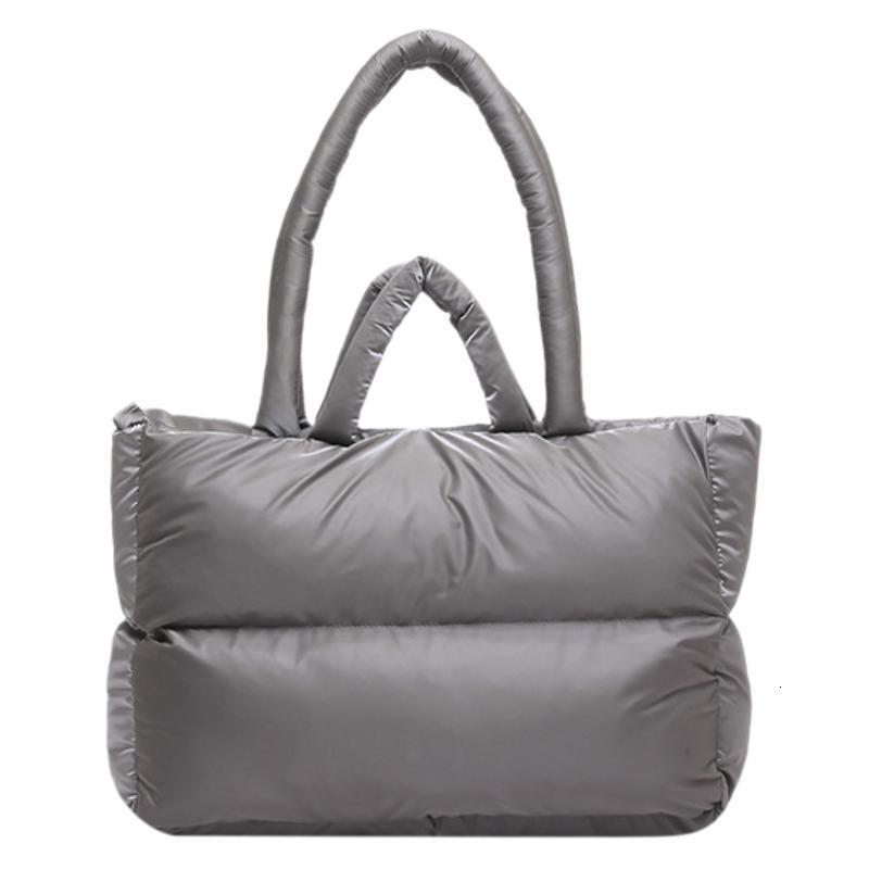 2025 New Filled Soft Glutinous Tote College Students, Single Shoulder for Class, niche Space Cotton Bag