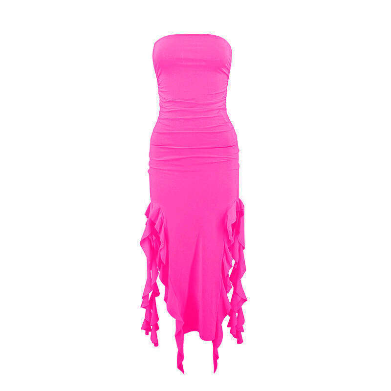 Women Clothes Dress Summer New Explosive One Shoulder Jellyfish Lace Dress Sexy And Spicy Women S Clothing KQ