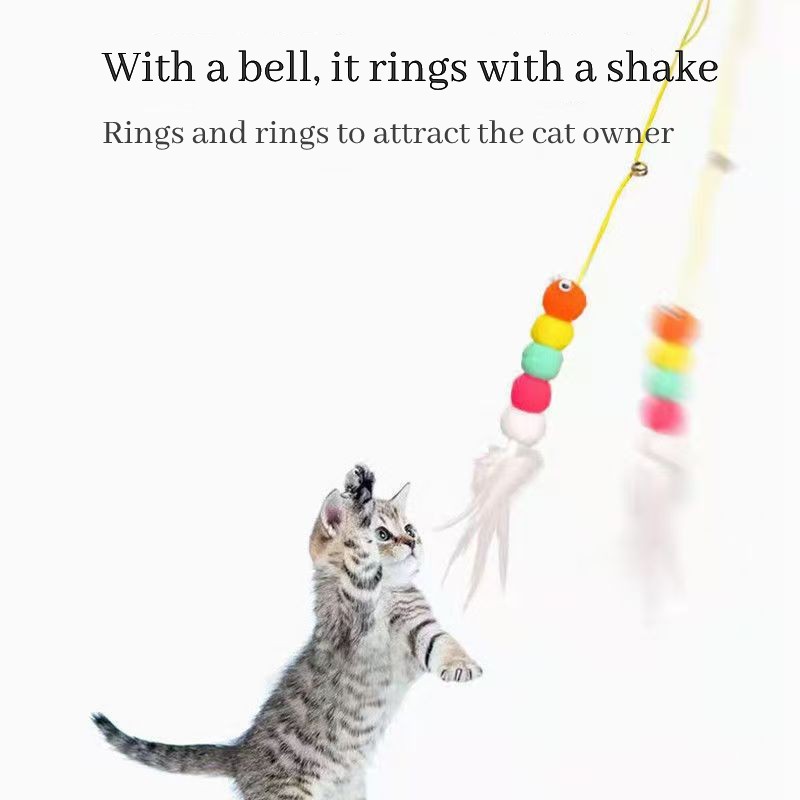 Elastic Swinging Pet Toy for Cats Easy-to-Hang Interactive Playtime Accessory