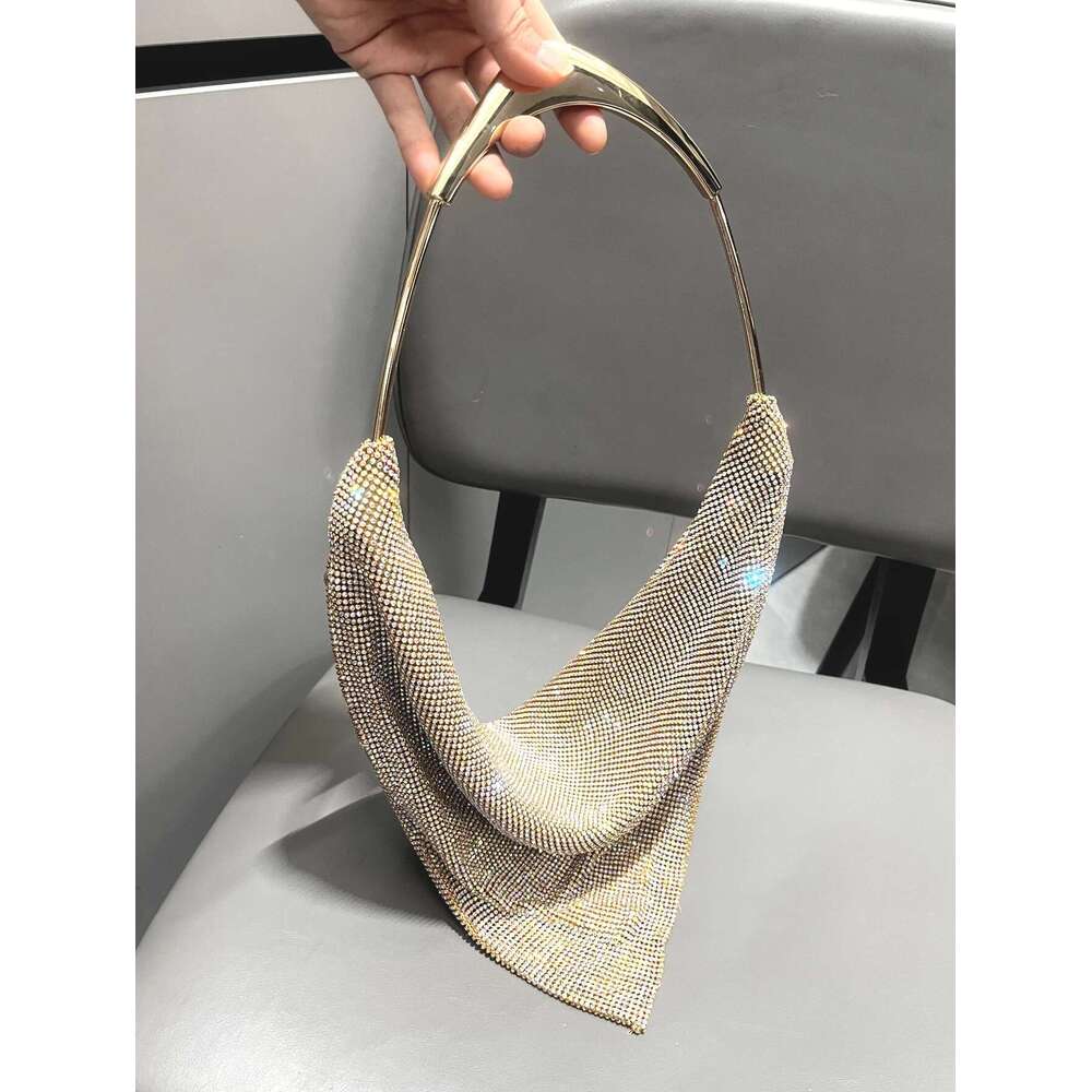 Shining Rhinestones Women's Evening Clutch Bag for Parties Designer Handmade Purses and handbag