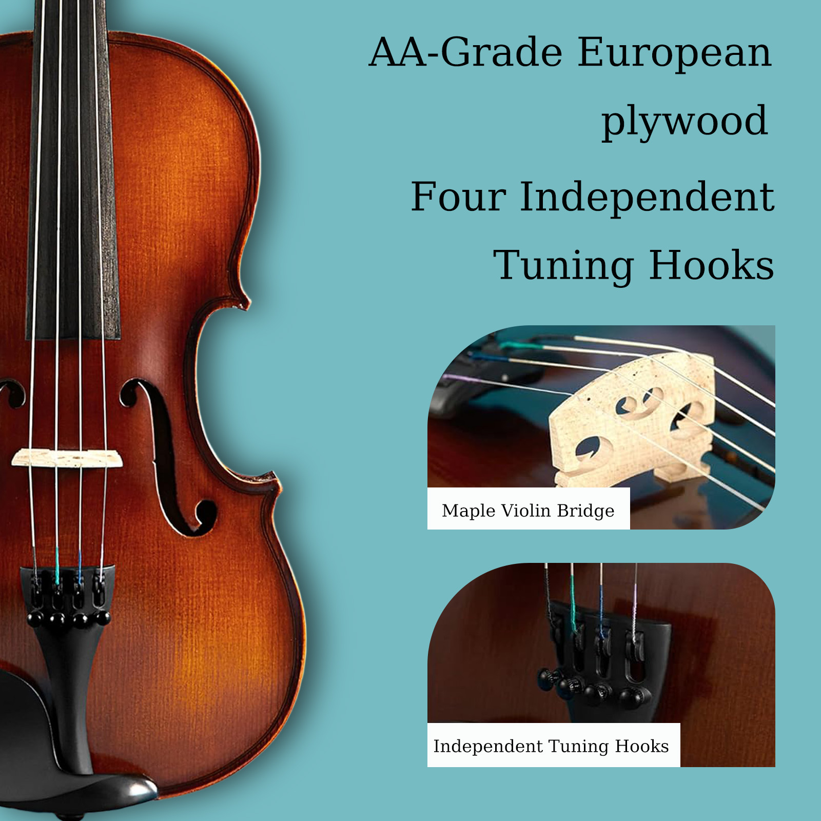 Creative Decorations: Colorful Multilayered Violin for Play and Learning