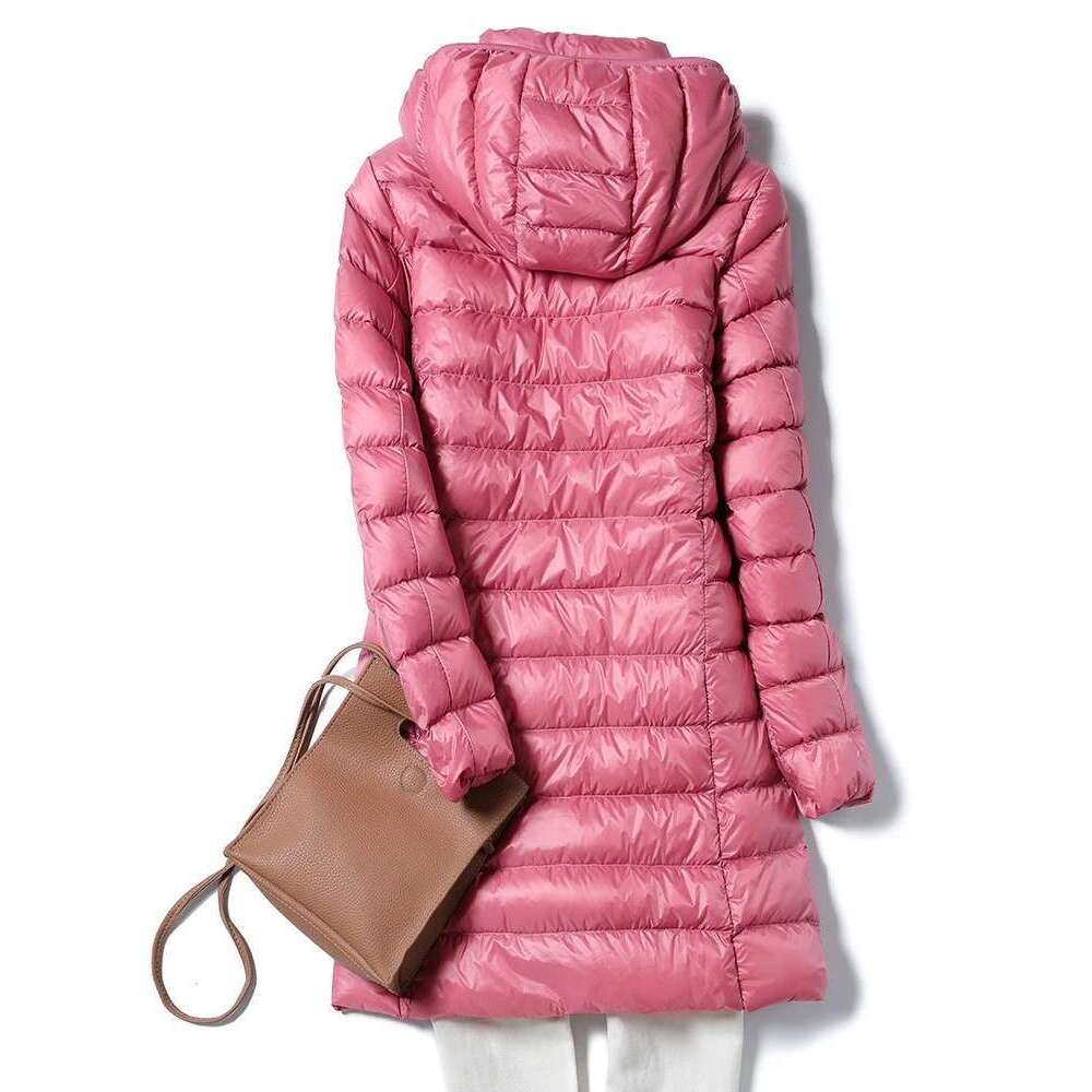 NewBang 4XL 5XL Plus Long Winter Ultra Light Jacket Women With Hooded Down Coat Female Big Size Coats
