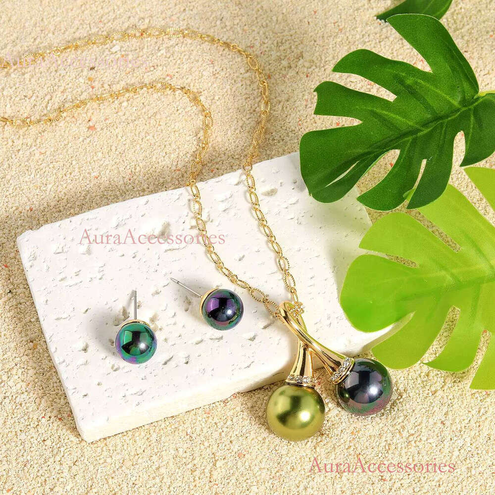 Gold-plated Personalized Stainless Steel Hollow Round Ball Gold Bead Necklace Fashionable Simple Jewelry Bracelet