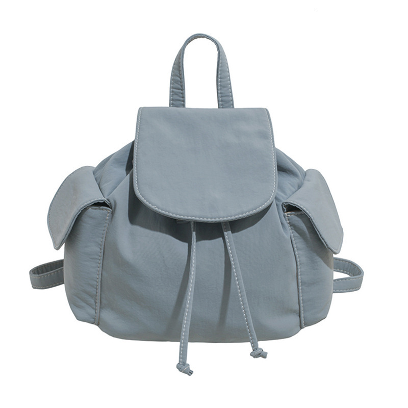 Korean version simple women's 2025 summer new large capacity shoulder bag fashion sports drawstring backpack