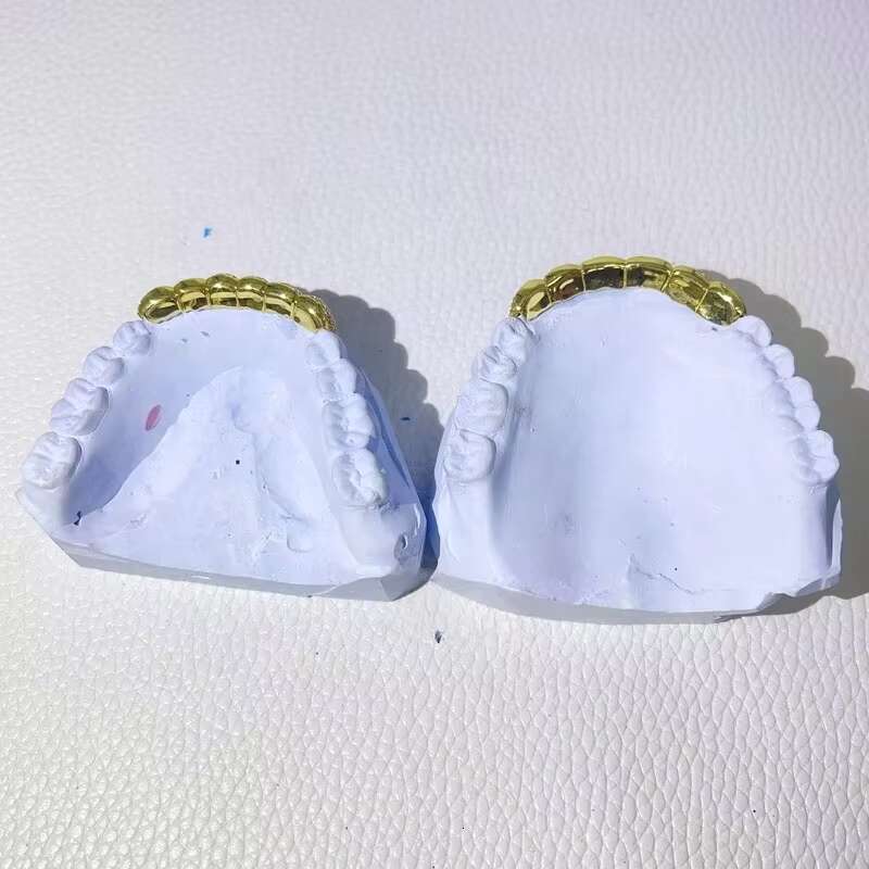 Custom Top 8 Bottom 8 Iced Out Grillz S925 Silver with Gold Plated Hip Hop Hand Setting Vvs Moissanite Diamond Mens Jewelry