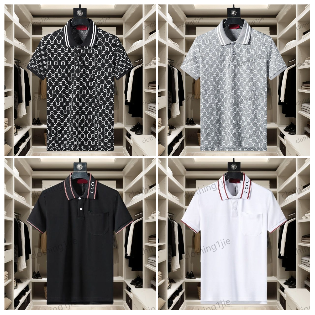 Polo Shirt Designer Polo Mens T Shirt Golf Shirt Men's Polos High End Polo Fashion Polo Collar Men's Top T-Shirt Women's T-Shirt Luxu