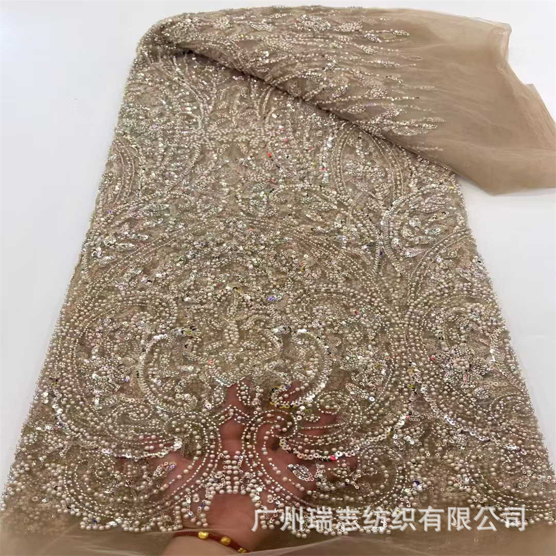 2025 Plus Size Champagne Aso Ebi Prom Dress Mermaid Prom Dresses Evening Formal Gowns Detachable Train Bead Pearls Lace Birthday Dress Second Receptio