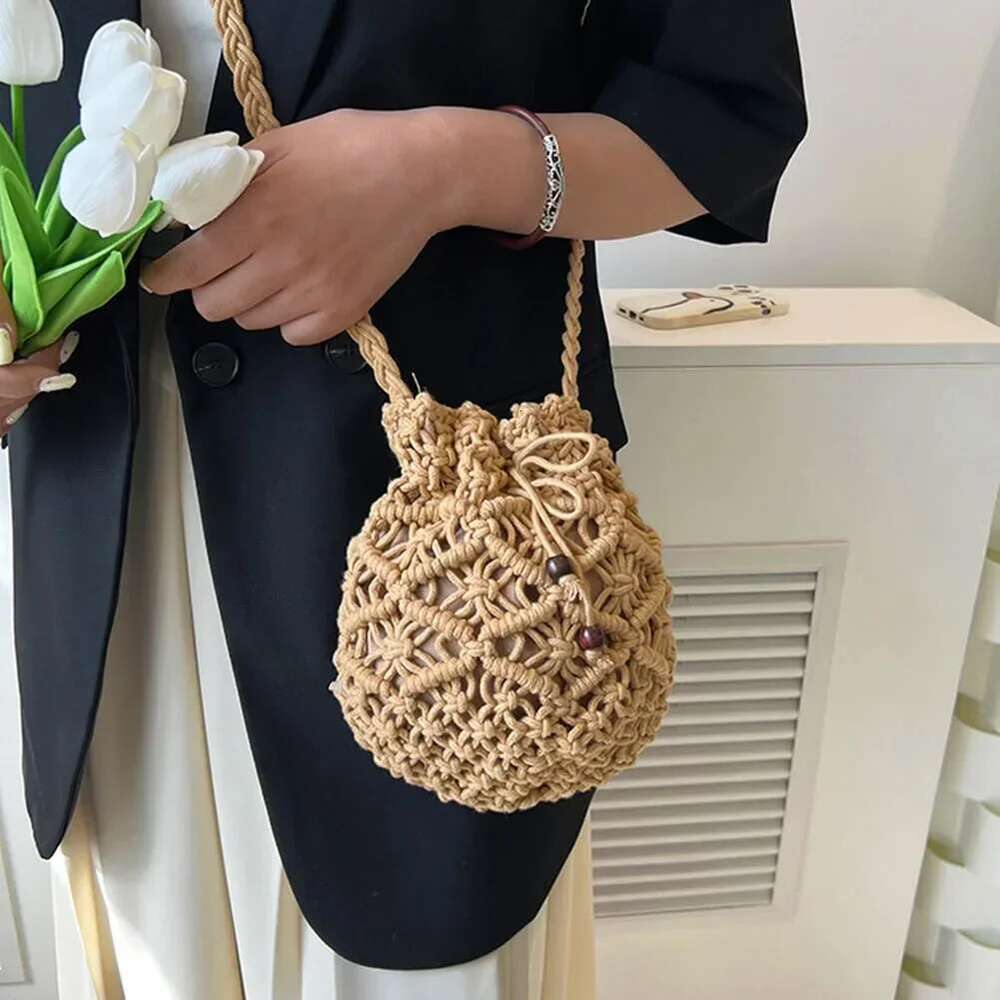 New Summer Fashion Handmade Bucket Bags For Women Shoulder Crossbody Bag Female Handbag