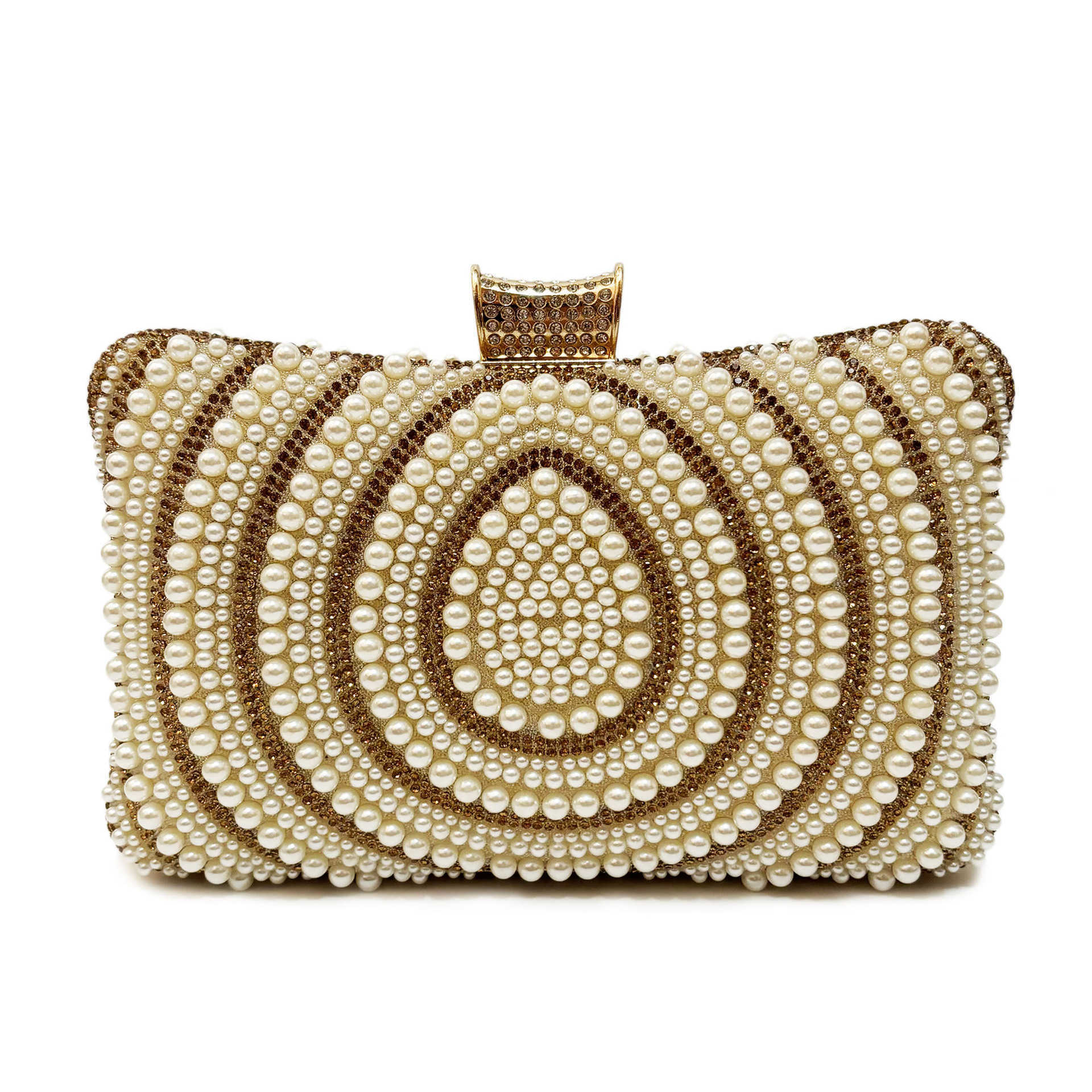 Hot selling double-sided pearl dinner dress handbag with one shoulder and crossbody for women