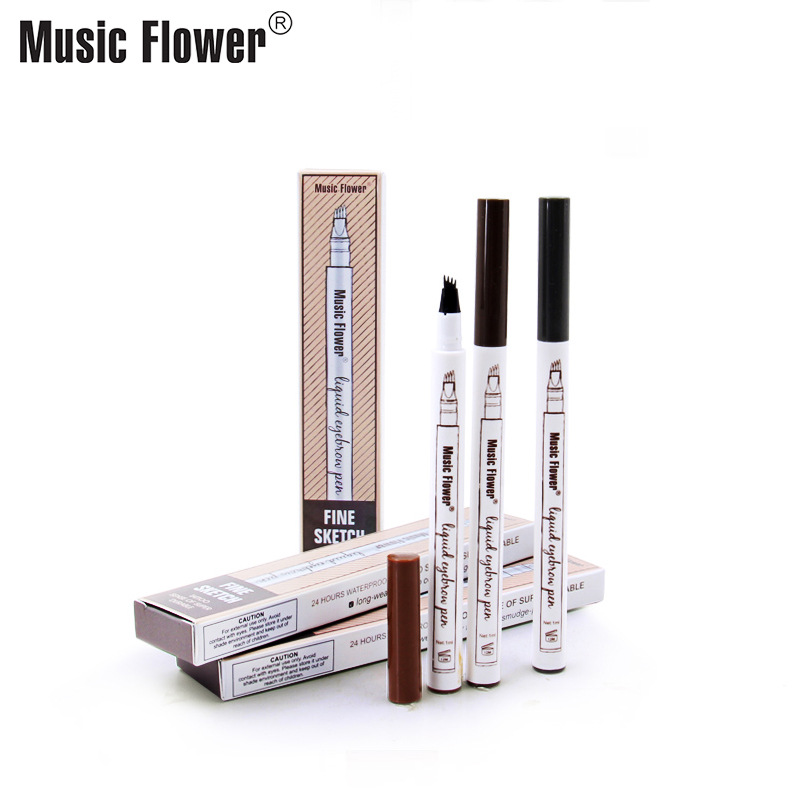 Four-headed Ultra-fine Carving Waterproof Eyebrow Pencil