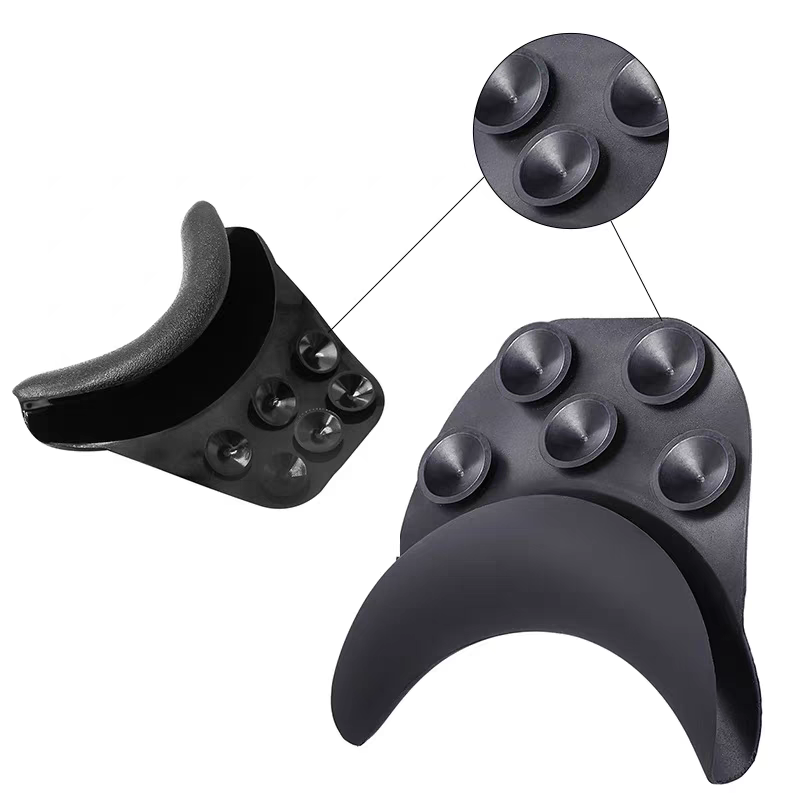Black Silicone Hair Washing Neck Pillow Pad