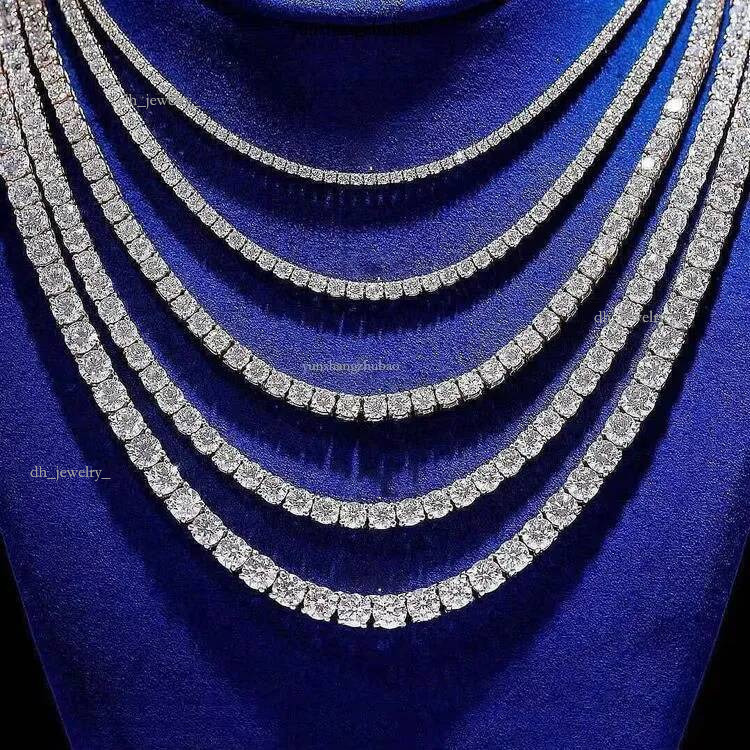 VOAINO 2CT 10K 14K Gold Jewelry Dia Tennis Chain HPHT Lab Grown Bracelet