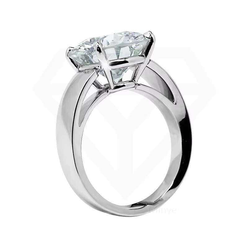 Wedding Jewelry S925 Sterling Silver Pass Diamond Tester Moissanite Engagement Ring for Women