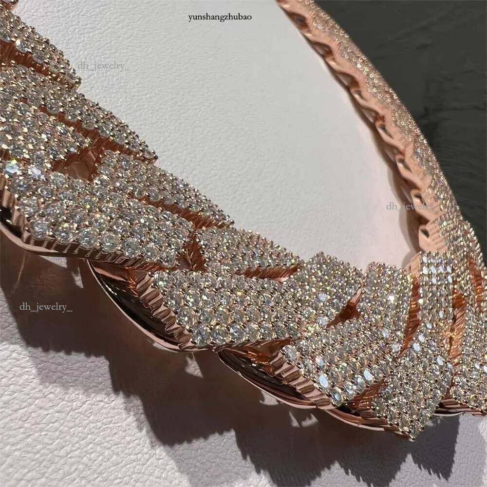 designer sier necklace Necklaces iced out pass dia tester Sterg Vvs moissanite pendant cuban k chain