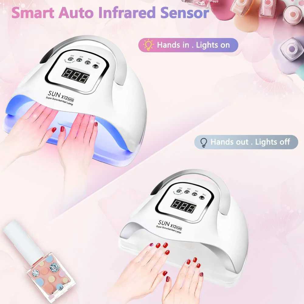 SUN X2 Max UV LED Lamp For Nails Drying Manicure Lamp Nail Dryer For Gel Polish Professional Cabin Led Lamp Nail Art Salon Tool W250513