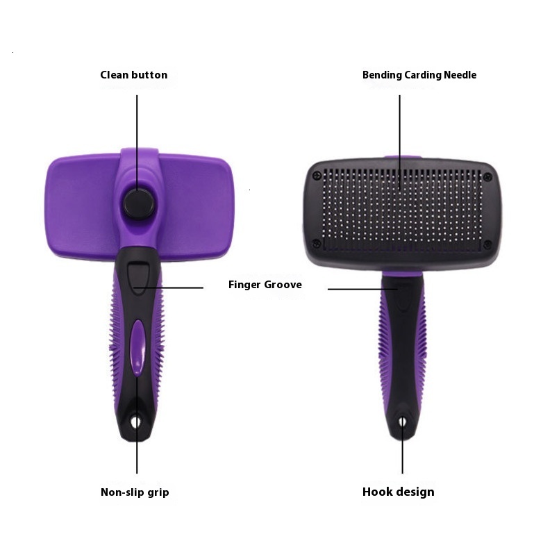 Pet Suppliers Dog Grooming Shedding Tools Pets Hair Removal Tool Double Sided Brush Cat Needle Removal Comb