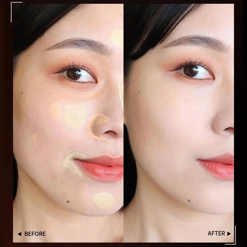 Natural three color concealer for facial pockmarks stains lacrimal furrows to cover and brighten 250512
