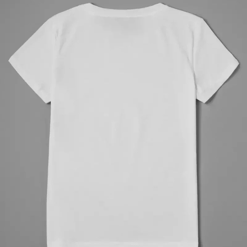 Summer Womens Retro American Shortsleeved Tshirt Loose White Korean Fashion Tops Y2k Top Graphic Women Clothing 250513
