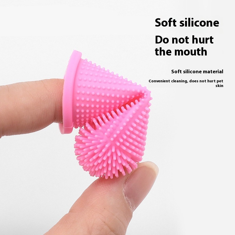 Pet Teeth Cleaning Silicone Finger Set Toothbrush Dog And Cat Gingival Care Soft Brush Supplies