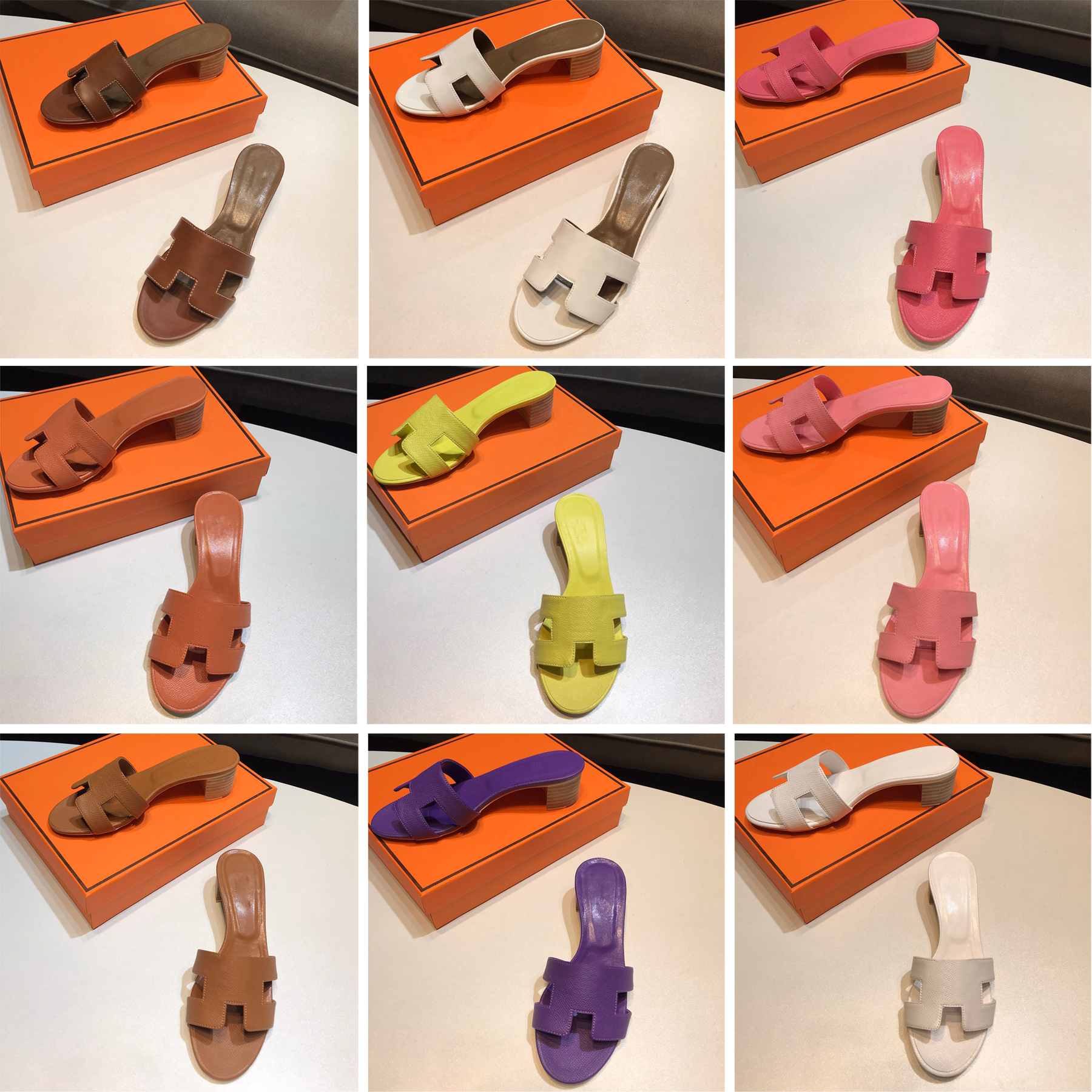 designer sandals for women slippers high heels slides sandale womens slide sliders shoes flip flops summer casual beach sandal leather top quality with box