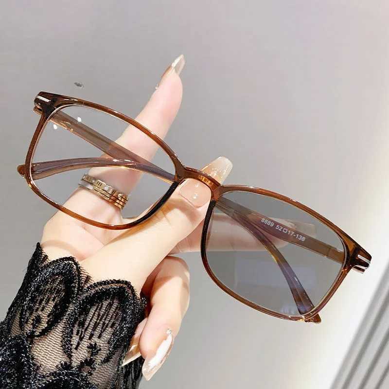 2025 Ultralight Square Photochromic Myopia Glasses for Men Women Inddor Outdoor Anti-UV Near Sight Eyewear Retro Eyeglasses W250513