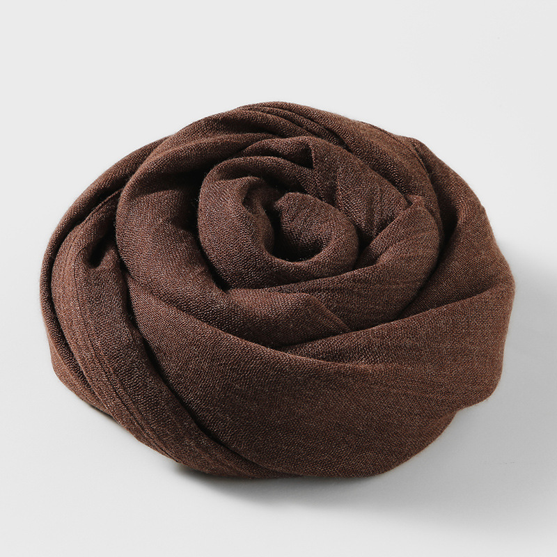 K703 Pure color cotton linen silk summer 2024 new beach sunscreen shawl scarf female factory wholesale