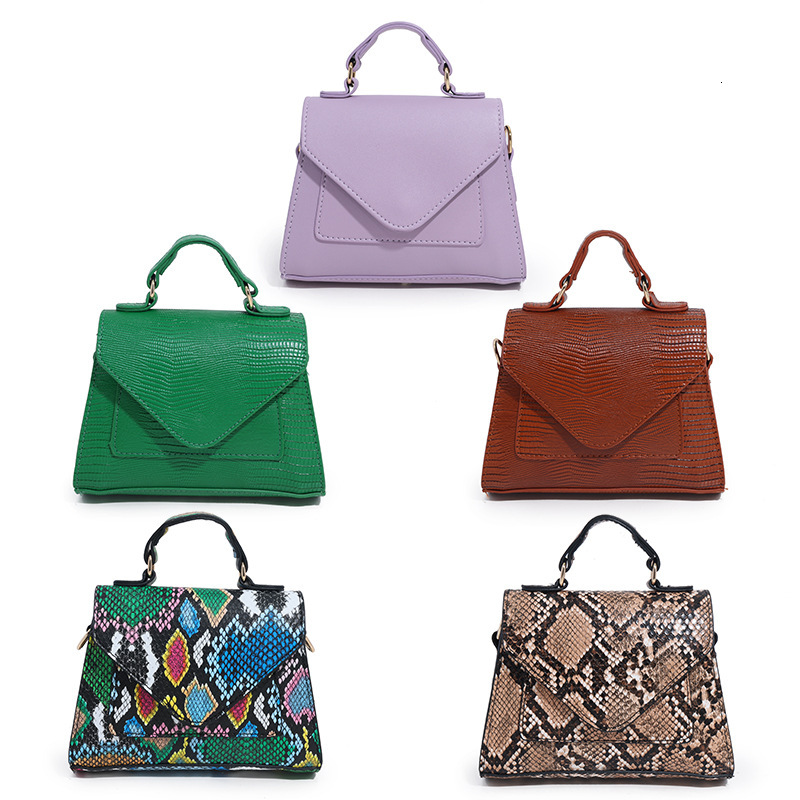 Designer Pack Fashionable Women S Handbag With Snake Pattern Diagonal Cross Hundred Shoulder Small Square Bag Classic Free Shipping