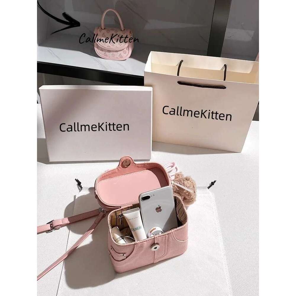 Designer Denim Square Bags With High Quality Lovely Doll Pendant Popular And Sweet Shoulder Crossbody Bag For Gift