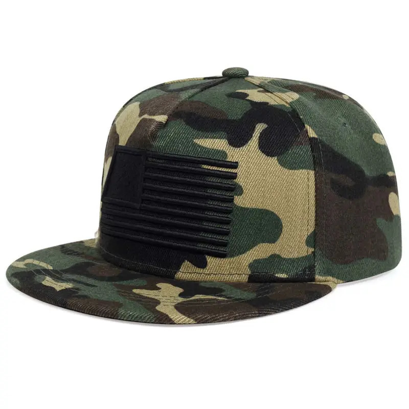 High Quality USA Flag Camouflage Baseball Cap For Men Hat Army American Flag Baseball Cap Bone Trucker Gorras 250512