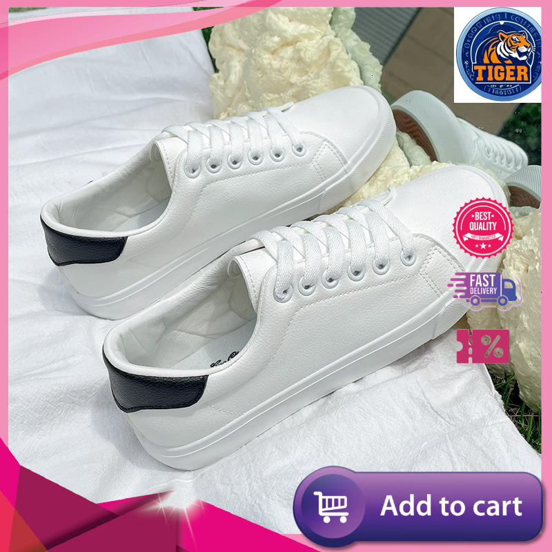Ddmytiger Korean Version White Unisex Flat Teenage Student Couple Sports Four Seasons Campus Shoes Men S Outdoor Shoes