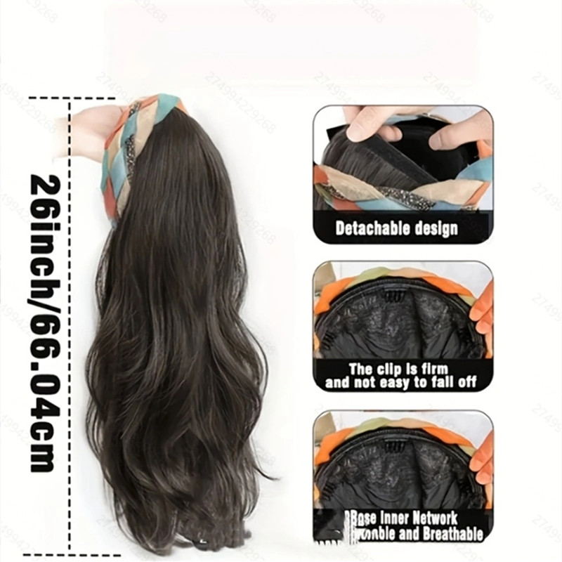 Elegant Ladies' Event Suitable Wigs with Hairbands for Relaxing Wear