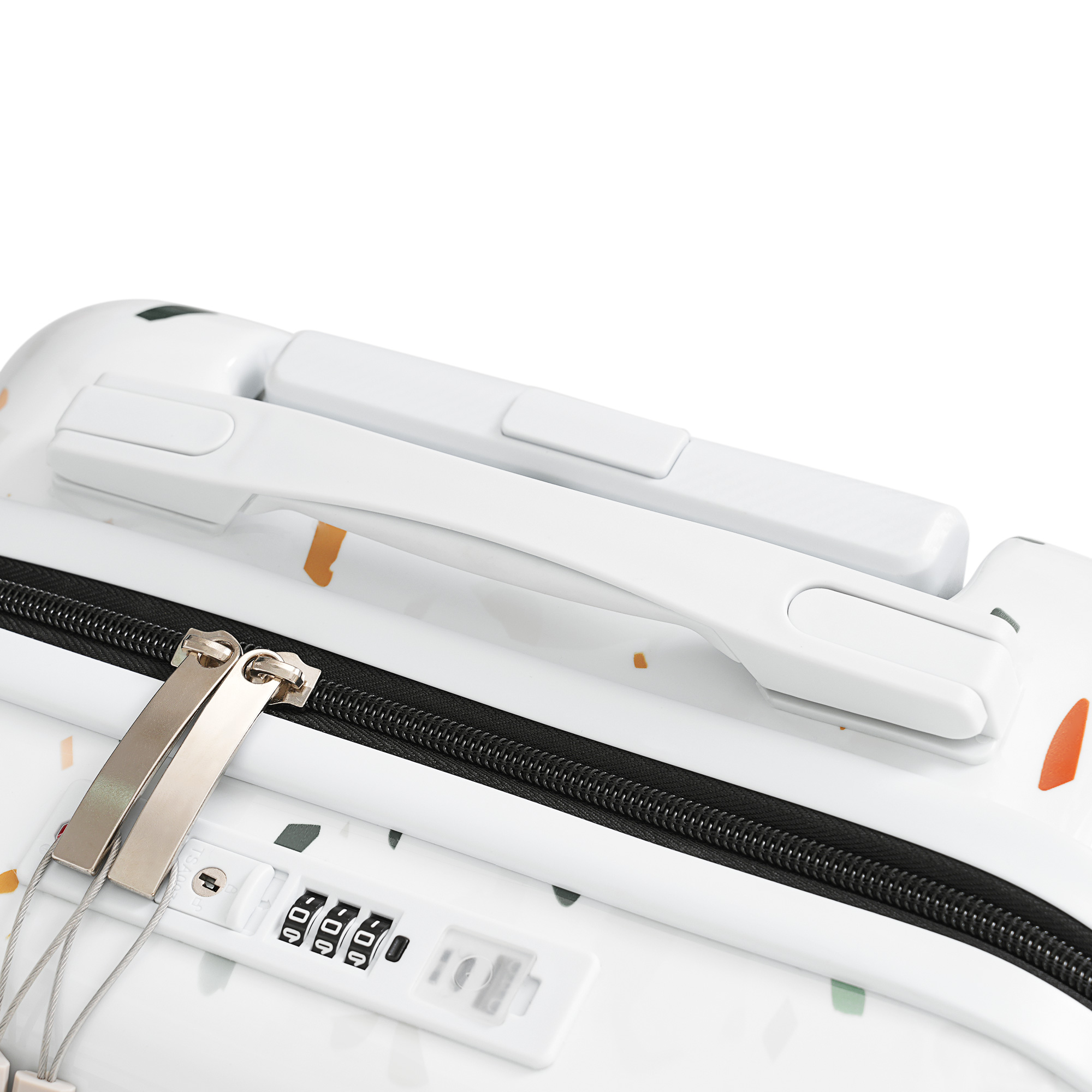 two piece set travel luggage featuring front opening design usba charging ports and drink holders 20 inches suitable for individuals and school trips 