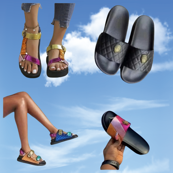 2025 Designer kurts gegiered sandal shoes slide Color Flat Casual Light Shoes for Ladies Fashion 2024 Outdoor Beach Casual Sandals Zapatillas Mujer T8899