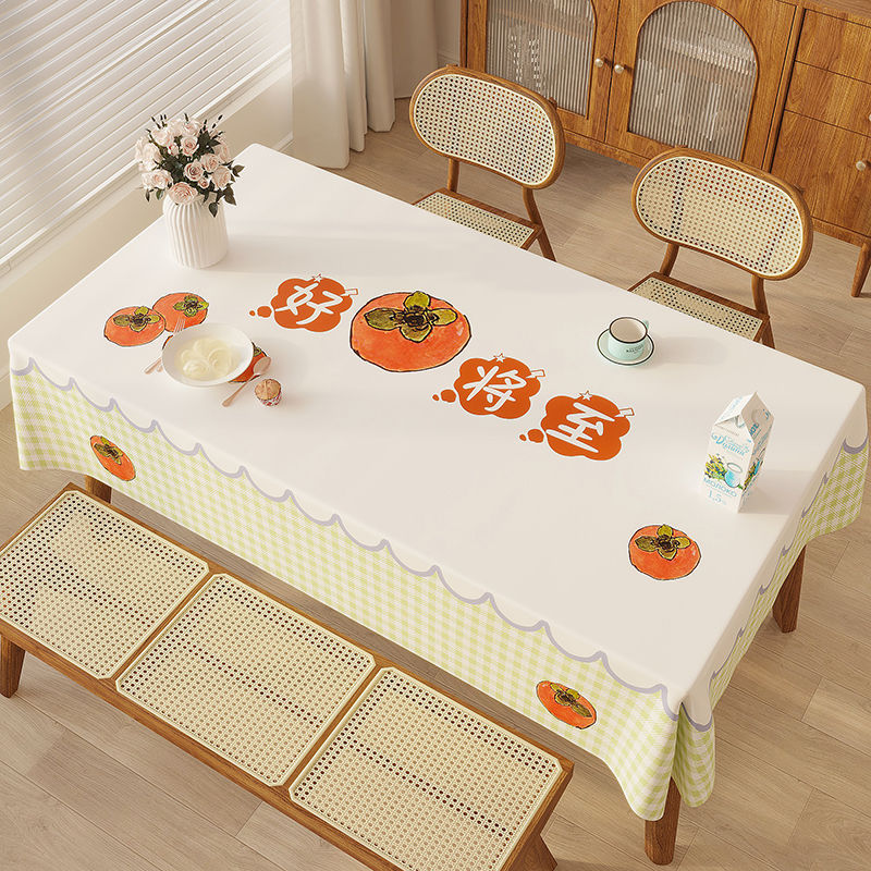 A899 tablecloth waterproof and oil-proof anti-scalding and washable rectangular table cloth coffee table mat table cloth light luxury high-end new