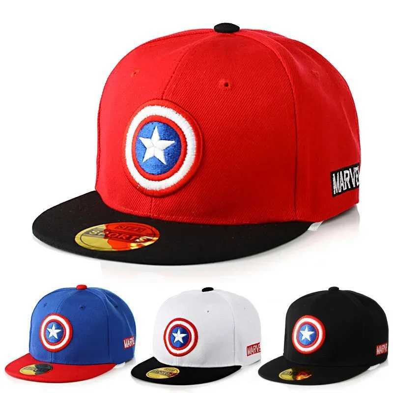 America Childrens Cap Boys Embroidery Circle Five-pointed Star Hat Summer Men And Women Children Snapback Hip Hop Hat R250512