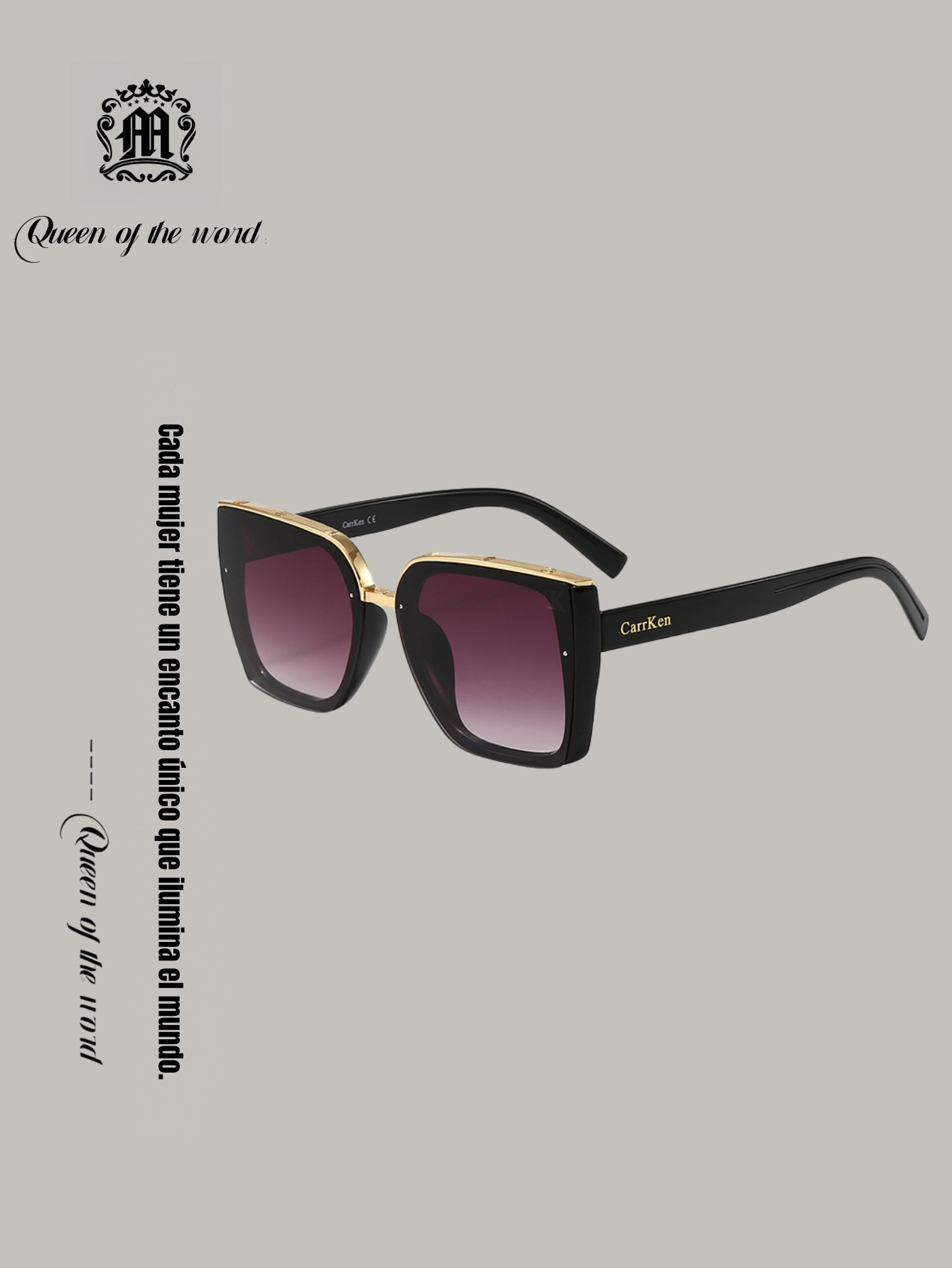 queen of the word 2 Women's European and American fashion large frame sunglasses, UV protection, advanced outdoor driving sunglasses, outdoor sun