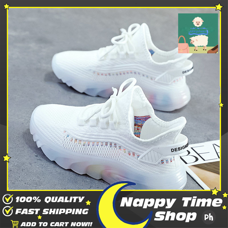 Ddmysheep Ddmysheep New Breathable Casual Jelly Bottom Coconut Student Running Women S Sports Shoes Outdoor