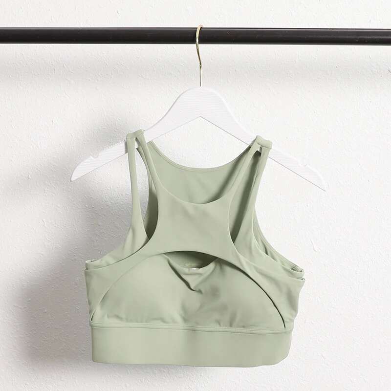 2025 New Women Compression Gym Workout Camisole Sexy Cross Straps Fiess Yoga Sports Bra With Removable Pad