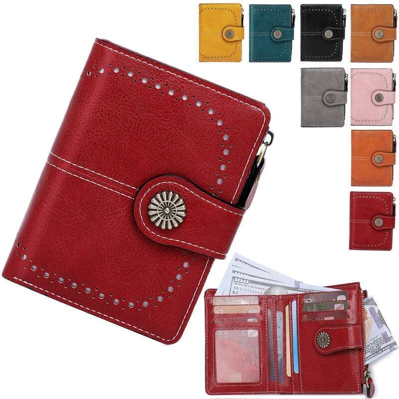 Women's Short Wallet, Simple Plain Pu Clutch Casual Trendy Holder, Multifunctional Coin Card Bag For Daily Use