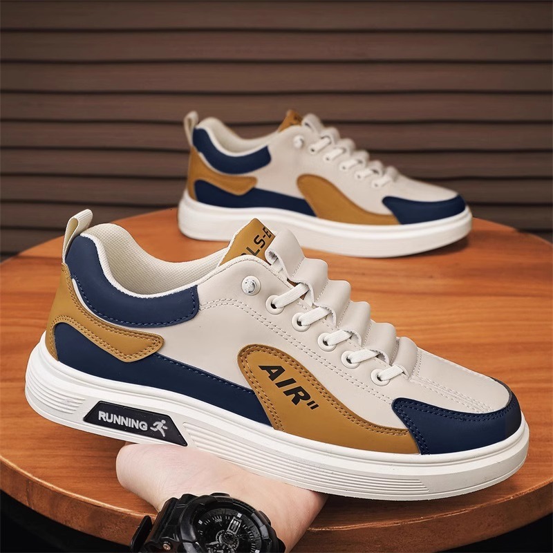 Designer summer breathable 2025 new versatile sports and leisure flat white board shoes men's work trendy shoes