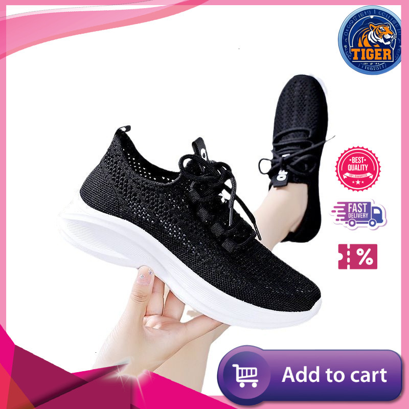 Ddmytiger new summer breathable perforated sports shoes mesh surface casual lightweight shock-absorbing women shoes anti-slip running soft-soled mesh 
