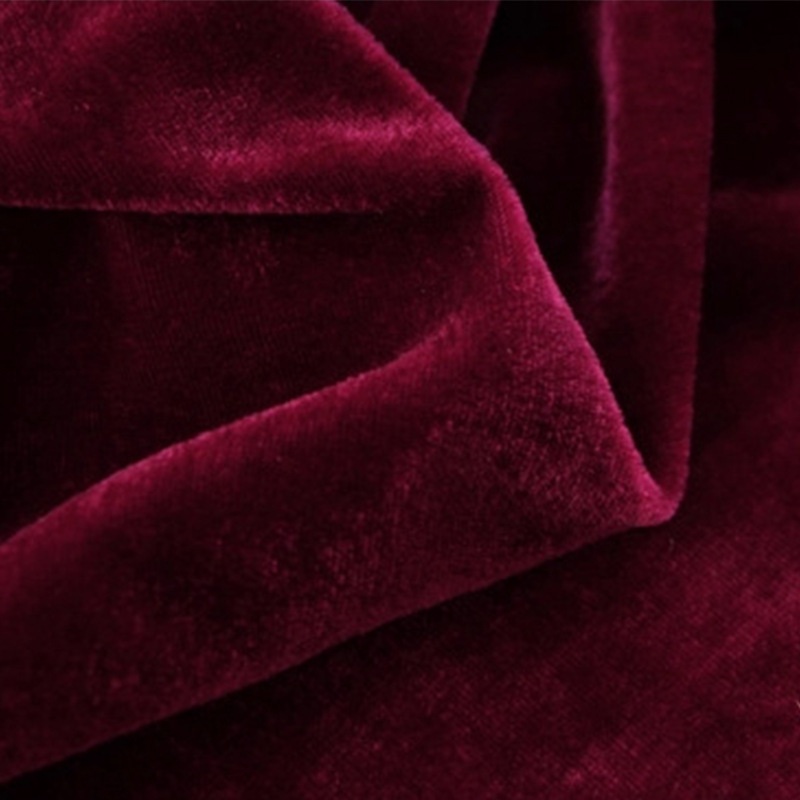 A890 gold velvet red wedding conference tablecloth thickened photo stage live broadcast light-absorbing background cloth velvet cloth wholesale