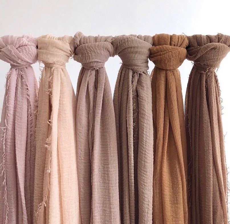 K710 Export solid color cotton and linen scarf long shawl