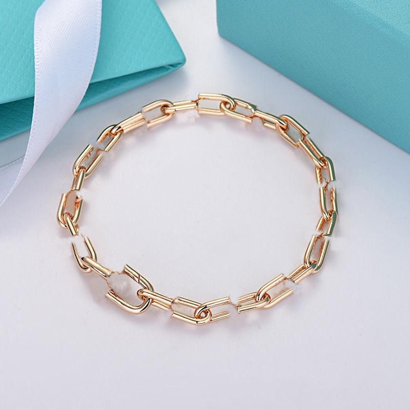 Bangle womens jewlery designer bracelet for woman chain bracelets luxury classic bracelet woman jewelry metal chains 20 styles fashion bracelets EE