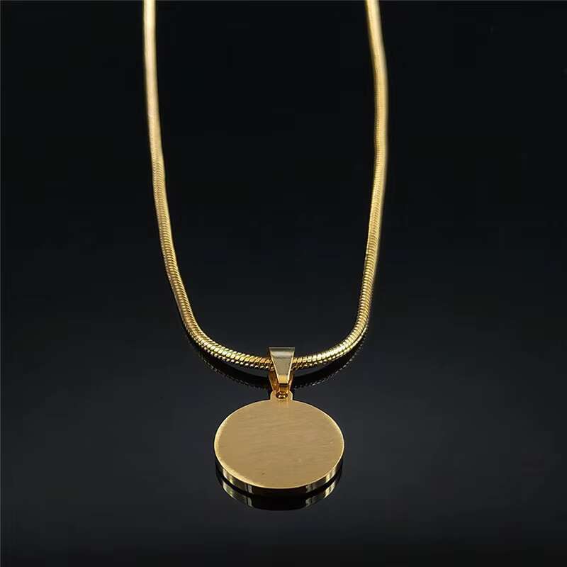 Classic Fashion Pendant Women's and Men's Necklace Stainless Steel Crystal Religious Jewelry Complete Accessories