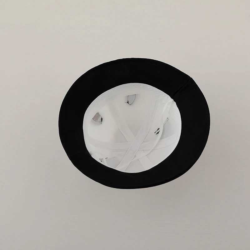 Cute Panda Basin Cap 6-18Months Baby Sunshade Fisherman Hat Cartoon Ear Kids Bucket Caps Cotton Breathable Children Sun Visors R250512