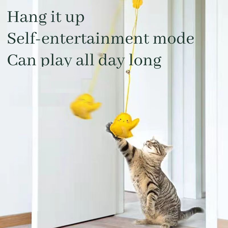 Elastic Swinging Pet Toy for Cats Easy-to-Hang Interactive Playtime Accessory