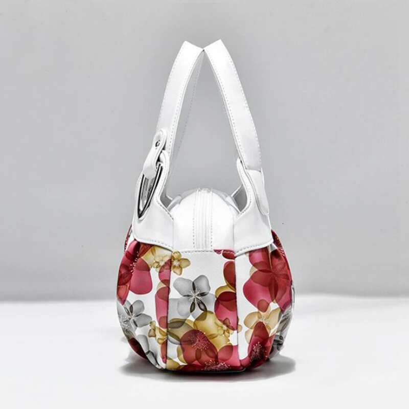 Flower Design Top-handle Ladies Handbag Women Shoulder Bags PU Leather Messenger Purse Bag Female Tote sac a main