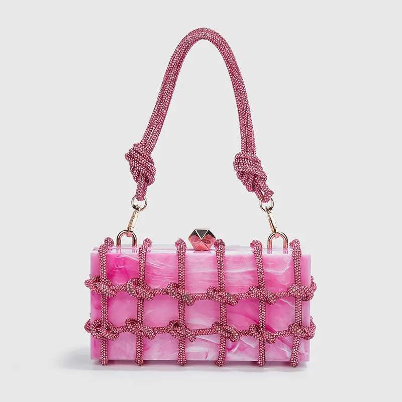 Designer Bag 2025 Rhinestones Evening Sier Crystal Handmade Bags For Women Purses And Handbags Designer Banquet Bag Luxury Bag