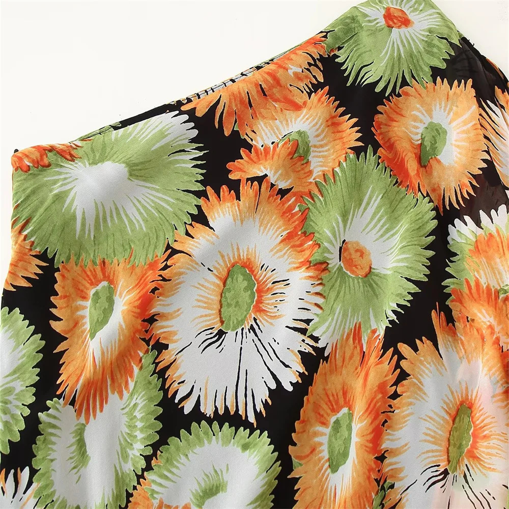 UNIZERA Womens Dress Fashion Printed Asymmetric Sleeveless Elegant Loose Style Summer 250513